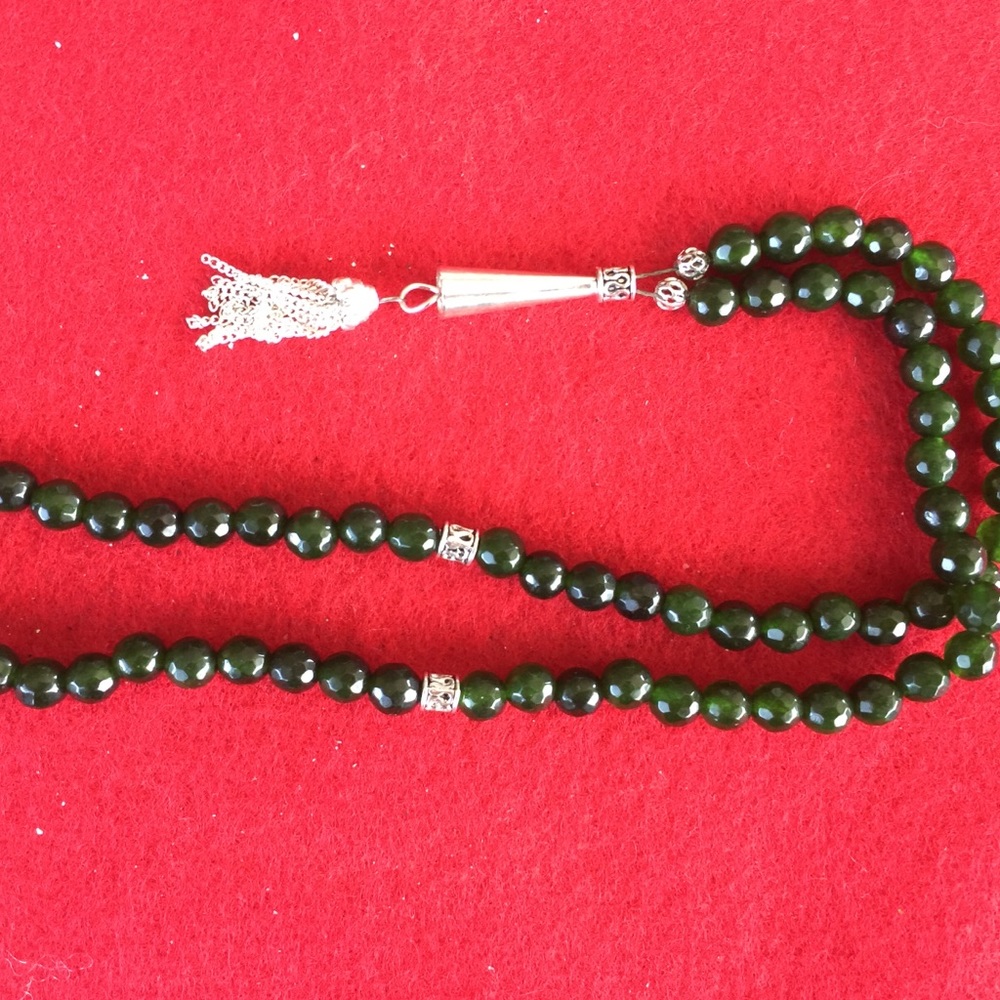 Jade stone beads